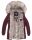 Navahoo Cristal Damen Winterjacke Parka mit Kunstfell B669 Weinrot Gr.XL