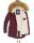 Navahoo warme Damen Winter Jacke mit Teddyfell B399 Weinrot Größe L - Gr. 40
