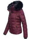 Navahoo Damen Winter Stepp Jacke gefüttert mit Teddyfell B355 Weinrot Größe L - Gr. 40