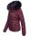 Navahoo Damen Winter Stepp Jacke gefüttert mit Teddyfell B355 Weinrot Größe L - Gr. 40