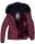 Navahoo Damen Winter Stepp Jacke gefüttert mit Teddyfell B355 Weinrot Größe L - Gr. 40