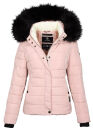 Navahoo Damen Winter Stepp Jacke gefüttert mit Teddyfell B355 Rosa Größe XXL - Gr. 44