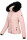 Navahoo Damen Winter Stepp Jacke gefüttert mit Teddyfell B355 Rosa Größe XXL - Gr. 44