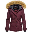 Navahoo warme Damen Winter Jacke mit Kunstfell B392...