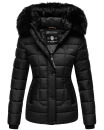 Marikoo warme Damen Winter Jacke Steppjacke B391 Schwarz...