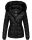 Marikoo warme Damen Winter Jacke Steppjacke B391 Schwarz Größe XXL - Gr. 44
