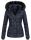 Marikoo warme Damen Winter Jacke Steppjacke B391 Dunkelblau Größe XXL - Gr. 44