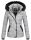 Marikoo warme Damen Winter Jacke Steppjacke B391 Grau Größe XXL - Gr. 44