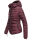 Marikoo Amber Damen Steppjacke Winterjacke B354 Weinrot Größe M - Gr. 38