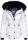 Marikoo warme Damen Winter Jacke gesteppt mit Kunstfell B618 Weiss Größe S - Gr. 36