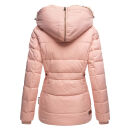 Marikoo Nekoo warm gefütterte Damen Winter Jacke mit Kunstfell B658 Rosa Größe XS - Gr. 34