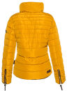 Marikoo Amber Damen Steppjacke Winterjacke B354 Gelb ohne Kapuze Größe XS - Gr. 34