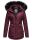 Navahoo Schätzchen Damen Winter Jacke mit Teddyfell und Kunstfell B615 Weinrot Größe S - Gr. 36