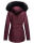 Navahoo Schätzchen Damen Winter Jacke mit Teddyfell und Kunstfell B615 Weinrot Größe S - Gr. 36