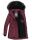 Navahoo Schätzchen Damen Winter Jacke mit Teddyfell und Kunstfell B615 Weinrot Größe S - Gr. 36