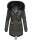 Navahoo Luluna Damen Winter Jacke mit Kunstfell und Teddyfell B636  Dunkelgrau Größe XS - Gr. 34