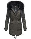 Navahoo Luluna Damen Winter Jacke mit Kunstfell und...