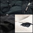 Marikoo Akira warme Damen Winter Jacke mit Kapuze B601 Olive Größe XL - Gr. 42