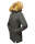 Marikoo Akira warme Damen Winter Jacke mit Kapuze B601 Anthrazit Größe M - Gr. 38