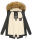 Marikoo Akira warme Damen Winter Jacke mit Kapuze B601 Anthrazit Größe M - Gr. 38