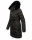 Navahoo Paula Damen Winter Jacke Mantel Parka warm gefütterte Winterjacke B383 Schwarz schwarzes Fell Größe XS - Gr. 34