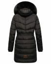 Navahoo Paula Damen Winter Jacke Mantel Parka warm gefütterte Winterjacke B383 Schwarz schwarzes Fell Größe S - Gr. 36