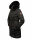 Navahoo Paula Damen Winter Jacke Mantel Parka warm gefütterte Winterjacke B383 Schwarz schwarzes Fell Größe S - Gr. 36