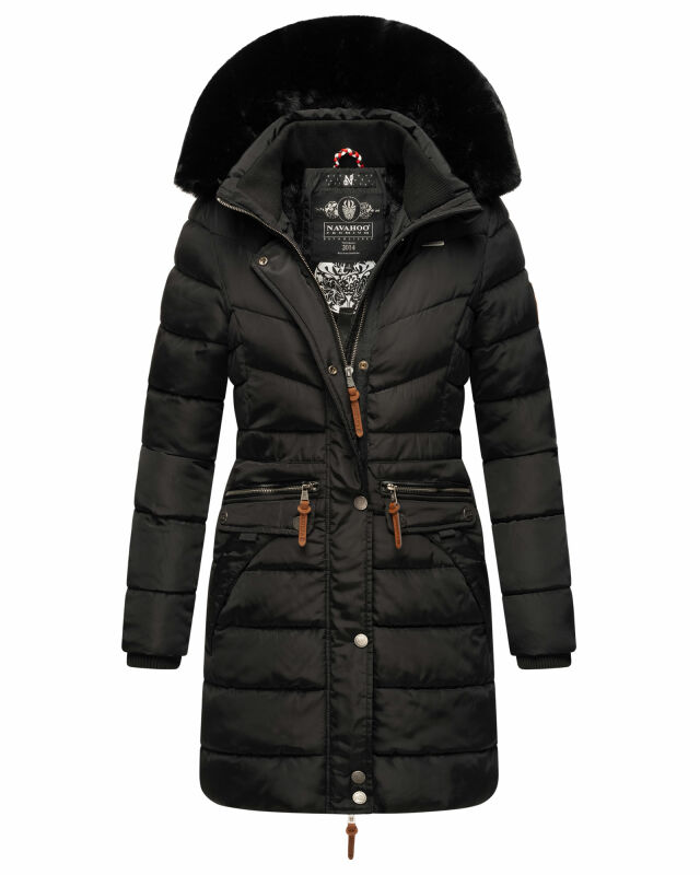 Marikoo Chaskaa Damen Kapuze Kunstfell Winter Jacke warm lang gestepp,  129,90 €