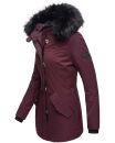 Navahoo Nisam Damen Winter Jacke warm gefüttert B626 Weinrot Größe XS - Gr. 34