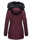 Navahoo Nisam Damen Winter Jacke warm gefüttert B626 Weinrot Größe XS - Gr. 34