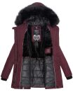 Navahoo Nisam Damen Winter Jacke warm gefüttert B626 Weinrot Größe XS - Gr. 34