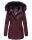 Navahoo Nisam Damen Winter Jacke warm gefüttert B626 Weinrot Größe XS - Gr. 34