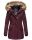 Navahoo Nisam Damen Winter Jacke warm gefüttert B626 Weinrot Größe XS - Gr. 34