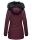Navahoo Nisam Damen Winter Jacke warm gefüttert B626 Weinrot Größe XS - Gr. 34