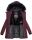 Navahoo Nisam Damen Winter Jacke warm gefüttert B626 Weinrot Größe XS - Gr. 34