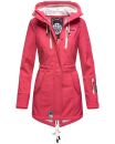 Marikoo Zimtzicke Damen Outdoor Softshell Jacke lang...