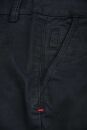 Maurelio Modriano Herren Designer Chino Stoff Hose Regular Slim MM-002 Schwarz W33 L32 - W33/32