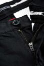 Maurelio Modriano Herren Designer Chino Stoff Hose Regular Slim MM-002 Schwarz W34 L32 - W34/32