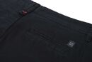 Maurelio Modriano Herren Designer Chino Stoff Hose Regular Slim MM-002 Schwarz W36 L32 - W36/32