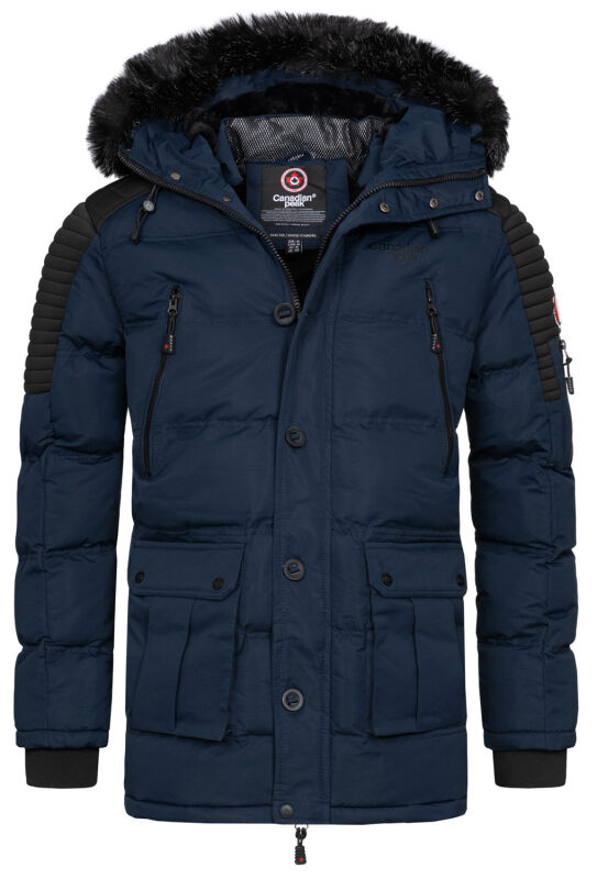 Canadian Peak Arsopeak by Geographical Norway Herren Winter Jacke Stepp Parka warm NEU Navy Größe XL - Gr. XL