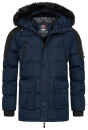 Canadian Peak Arsopeak by Geographical Norway Herren Winter Jacke Stepp Parka warm NEU Navy Größe XL - Gr. XL
