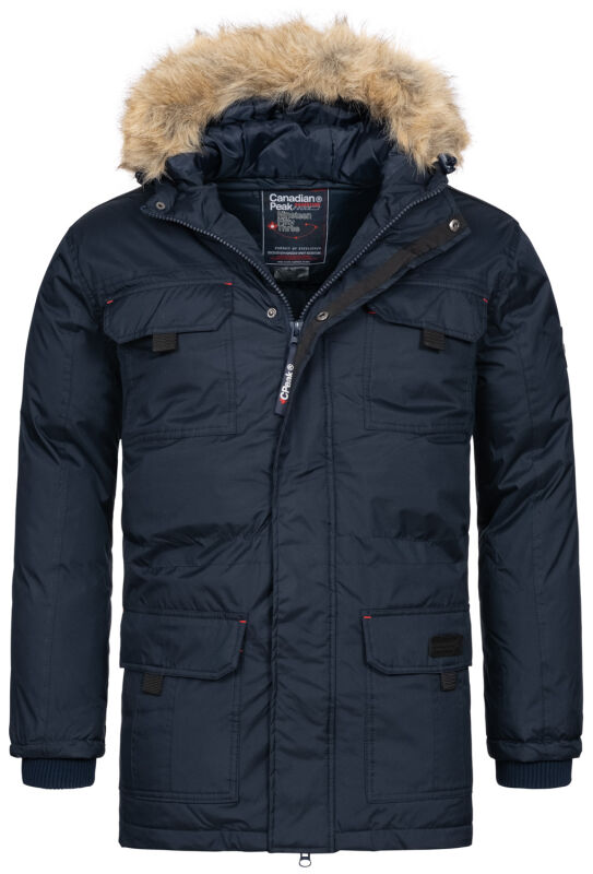 Canadian Peak Aristok by Geographical Norway Herren Winter Jacke Stepp Parka warm NEU Navy Größe M - Gr. M