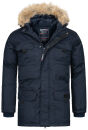 Canadian Peak Aristok by Geographical Norway Herren Winter Jacke Stepp Parka warm NEU Navy Größe M - Gr. M