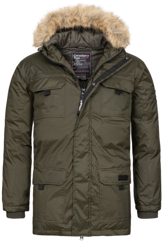 Canadian Peak Aristok by Geographical Norway Herren Winter Jacke Stepp Parka warm NEU Khaki Größe S - Gr. S