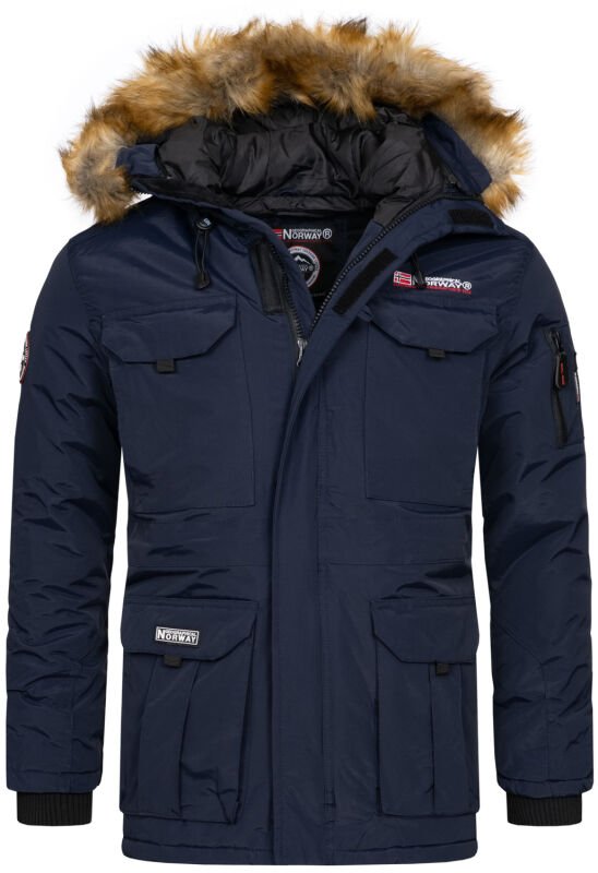 Geographical Norway Bottle warme Designer Herren Winter Stepp Jacke Winterjacke NEU Navy Größe L - Gr. L