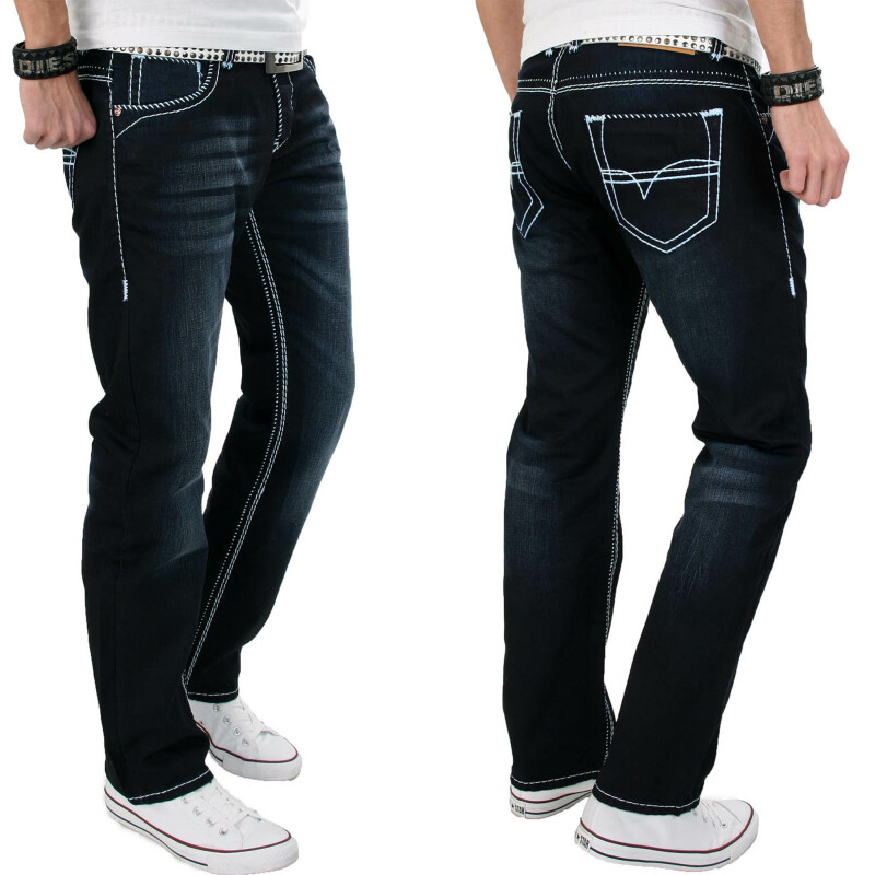 Alessandro Salvarini Herren Designer Jeans AS-003