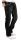Alessandro Salvarini Herren Designer Jeans Hose Schwarz dicke weiße Nähte W33 L30 - 33/30