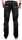 Alessandro Salvarini Herren Designer Jeans Hose Schwarz dicke weiße Nähte W32 L34 - 32/34