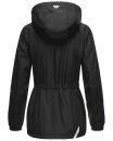 Marikoo Dein Kussmäulchen Damen Sommerjacke Übergang Frühling Kapuze B836 Schwarz-Gr.XS