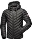 Navahoo Fey-Tun leichte Herren Steppjacke mit Kapuze und Stehkragen B837 Schwarz-Gr.XXL